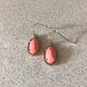 Kendra Scott Coral Drop Earrings